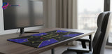 XXL Poker Texas Hold'em Mouse Pad - Baroque Design Purple & Black