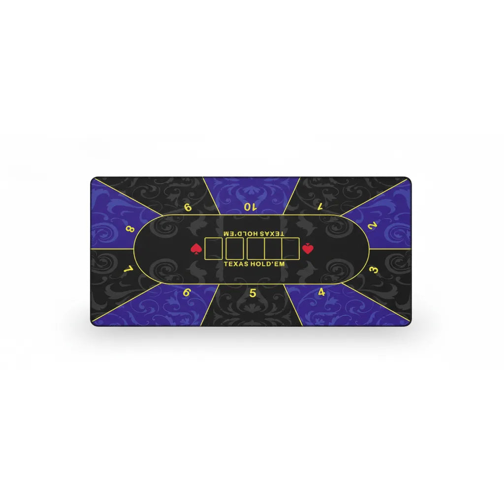 XXL Poker Texas Hold'em Mouse Pad - Baroque Design Purple & Black