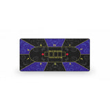 XXL Poker Texas Hold'em Mouse Pad - Baroque Design Purple & Black