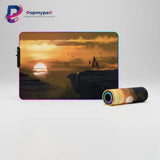 XXL RGB Red Dead Redemption Cowboy Mouse Pad (900x400mm) - Gaming LED - PopMyPad