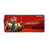 XXL RGB Mouse Pad Red Dead Redemption Sadie Adler (900x400mm) - LED Gaming - PopMyPad