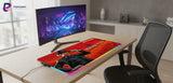 XXL RGB Mouse Pad Red Dead Style Josiah Trelawny (900x400mm) - Gaming LED - PopMyPad