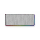 Tapis de Souris XXL Seigaiha - Design Japonais Zen & Bordure RGB Lumineuse avec motif Seigaiha noir et blanc.