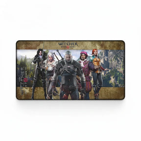 Tapis de Souris XXL The Witcher 3 - Édition Légendes du Continent représentant les personnages emblématiques du jeu.