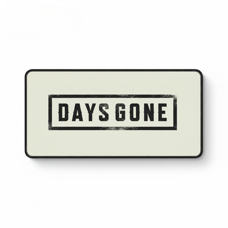 Tapis de souris Days Gone - Édition Survivor & Précision Esport avec logo noir sur fond crème.