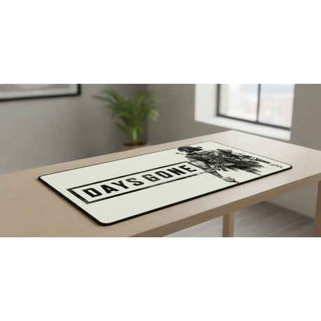Tapis de souris Days Gone - Précision de Survie & Design Minimaliste XXL sur une table moderne.