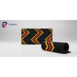 Tribal Sparkle Design Mouse Pad – Fire Chevrons & Hypnotic Spirals