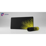 Honeycomb Gold Design Mouse Pad — XXL Cyber-Gamer Edition