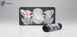 Tapis de souris Design Kitsune Japonais - Sérénité Zen & Minimaliste avec motifs Kitsune harmonieux.
