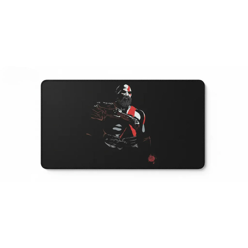 Tapis de souris Esport Kratos - Contrôle Divin & Glisse Haute Densité avec design minimaliste du Fantôme de Sparte.