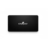 Tapis de souris Gamer CS:GO - Édition Tactique "Clutch or Kick" avec logo CS:GO sur fond noir.