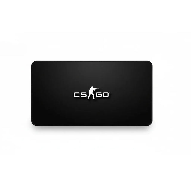 Tapis de souris Gamer CS:GO - Édition Tactique "Clutch or Kick" avec logo CS:GO sur fond noir.