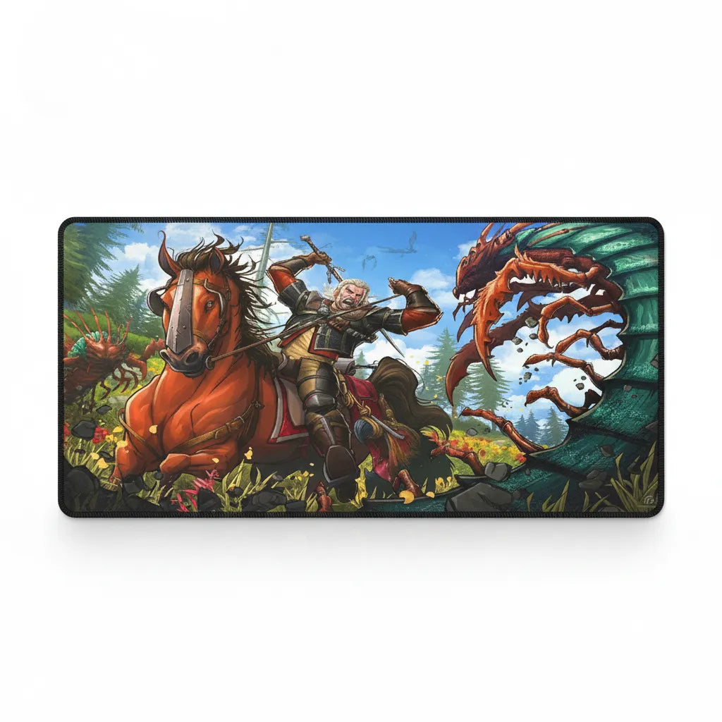 Gaming Mouse Pad - The Witcher: Geralt of Rivia's Epic Battle