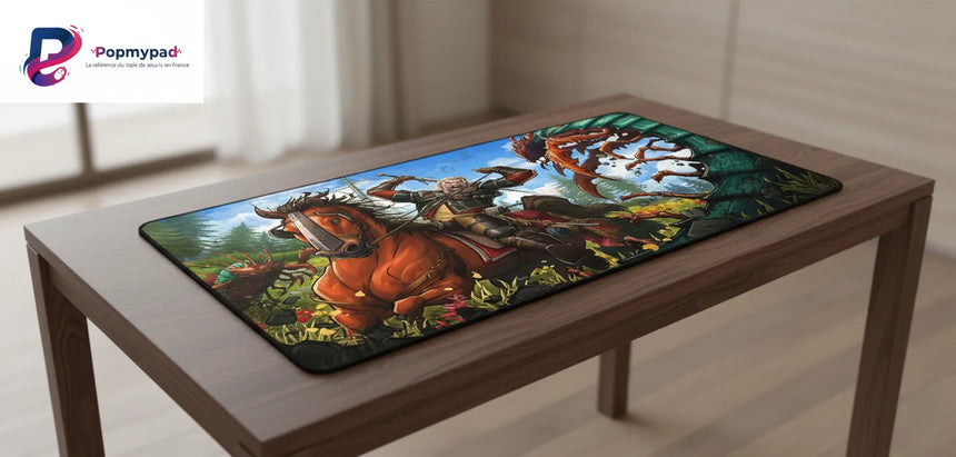 Gaming Mouse Pad - The Witcher: Geralt of Rivia's Epic Battle