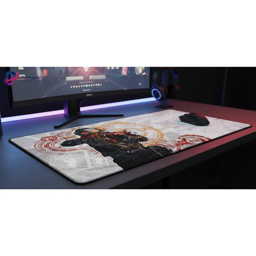 Tapis de souris Gaming CSGO - Édition Tactical Operator - Glisse Ultime sur un bureau moderne avec écran