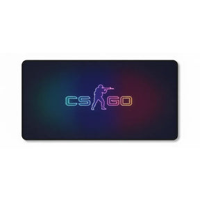 Tapis de souris Gaming CS:GO Neon Edition - Précision Esport & Glisse Ultime avec design néon dynamique.