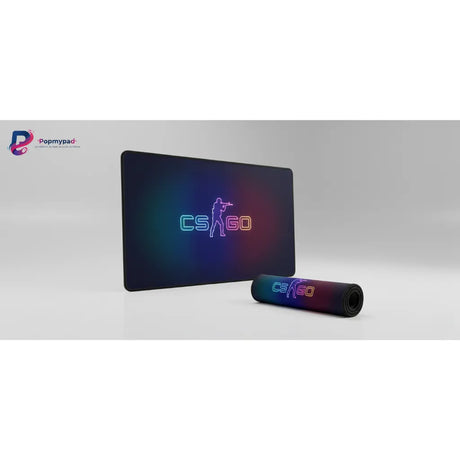 Tapis de souris Gaming CS:GO Neon Edition - Précision Esport & Glisse Ultime avec design néon vibrant.