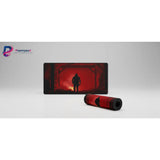 Tapis de souris Gaming Days Gone - Édition Apocalypse Rouge & Précision Ultime avec silhouette de Deacon.