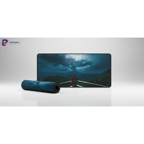 Tapis de souris Gaming Days Gone - Édition "Broken Road" XXL avec design panoramique de nuit.