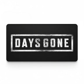 Tapis de souris Gaming Days Gone - Édition "Survivalist" Haute Précision avec logo blanc sur fond noir.