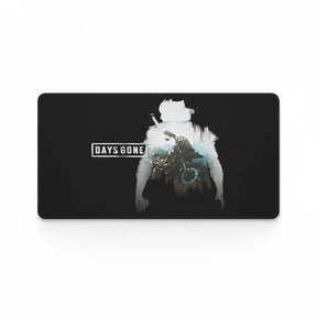 Tapis de souris Gaming Days Gone - Silhouette Nomad Edition avec design iconique en noir et blanc.