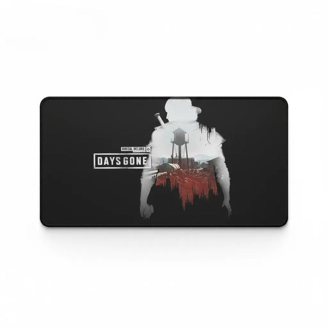Tapis de souris Gaming Days Gone - Silhouette Nomad Edition XXL avec design iconique de Deacon St. John.