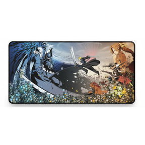 Tapis de souris Gaming Final Fantasy VII - Édition Duel du Destin (Cloud vs Sephiroth) avec illustration épique.