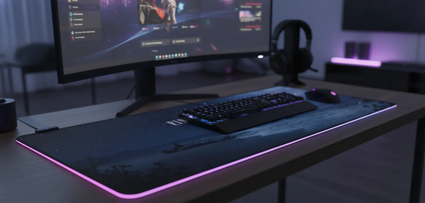 Tapis de souris Gaming Final Fantasy XVI - Édition Valisthéa Nocturne - Haute Précision sur bureau gaming avec équipement