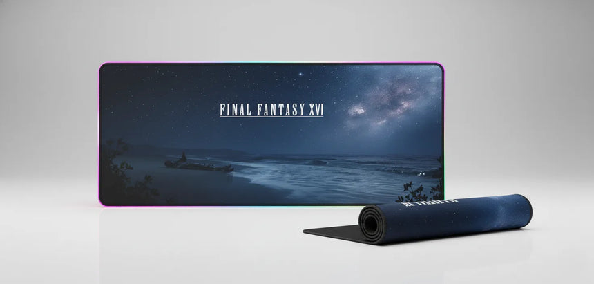 Tapis de souris Gaming Final Fantasy XVI - Édition Valisthéa Nocturne - Haute Précision avec motif nocturne.