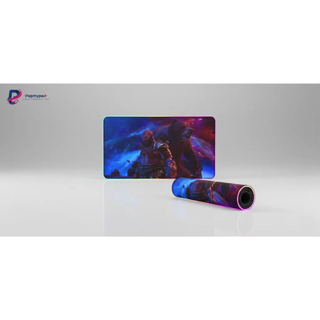 Tapis de souris Gaming God of War - Édition Kratos & Ours Galactique avec illustration haute définition