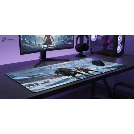 Tapis de souris Gaming God of War Ragnarök - Précision Esport & Glisse Ultime sur un bureau moderne
