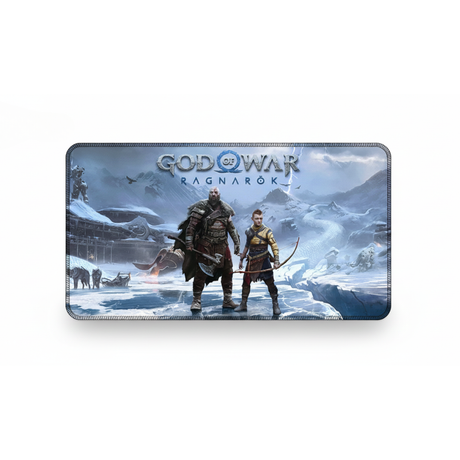 Tapis de souris Gaming God of War Ragnarök - Précision Esport & Glisse Ultime avec Kratos et Atreus.