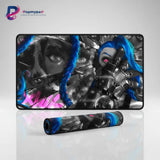 Tapis de souris Gaming Jinx Arcane - Édition Shattered Glass XL avec design néon et illustration explosive