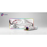 RGB Gaming Mouse Pad - Traditional Japanese Design Mount Fuji & Sakura