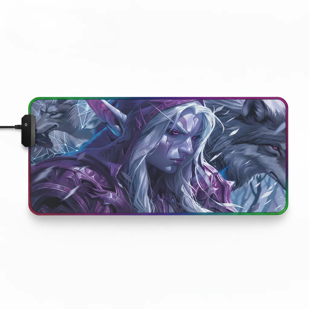 RGB Gaming Mouse Pad - World of Warcraft Night Hunt Edition