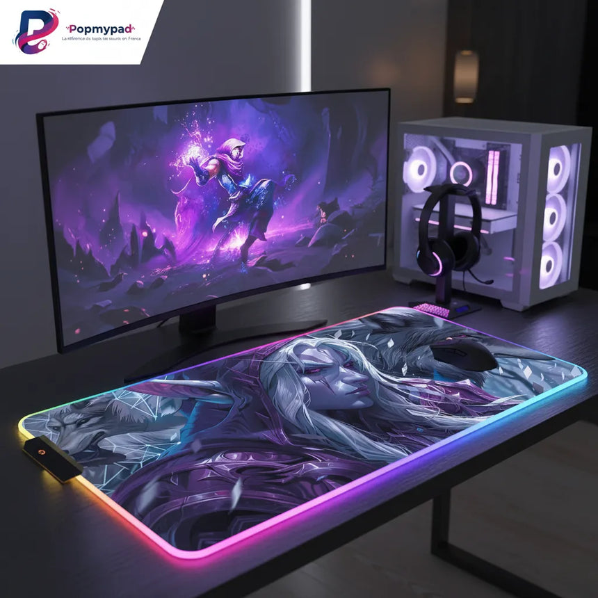 RGB Gaming Mouse Pad - World of Warcraft Night Hunt Edition