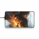 Tapis de souris Gaming RGB - Final Fantasy XVI Edition Clive & Ifrit avec artwork de Clive et Ifrit en action.