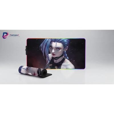 RGB Gaming Mouse Pad - League of Legends: Jinx (Arcane Edition) - Ultimate Precision & Glide