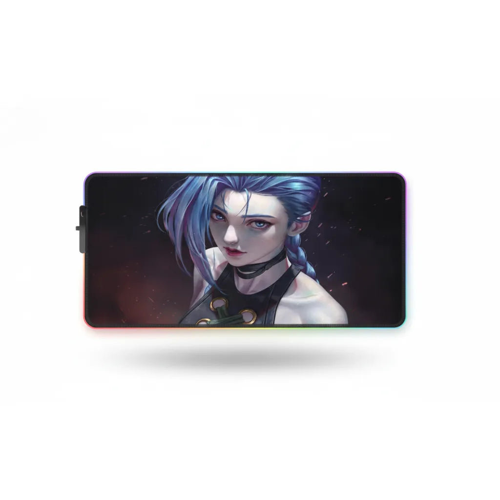 RGB Gaming Mouse Pad - League of Legends: Jinx (Arcane Edition) - Ultimate Precision & Glide