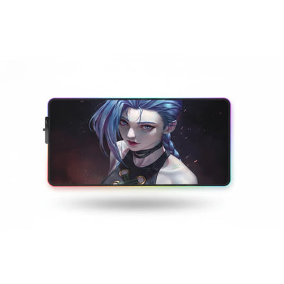 RGB Gaming Mouse Pad - League of Legends: Jinx (Arcane Edition) - Ultimate Precision & Glide