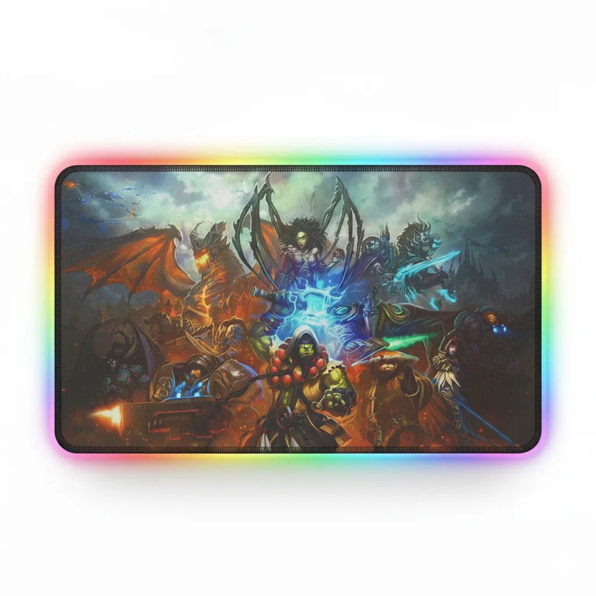 RGB Gaming Mouse Pad - World of Warcraft Edition Azeroth XXL