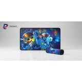 Tapis de souris Gaming Tactical HUD - L'atout Maître pour League of Legends avec des personnages emblématiques.