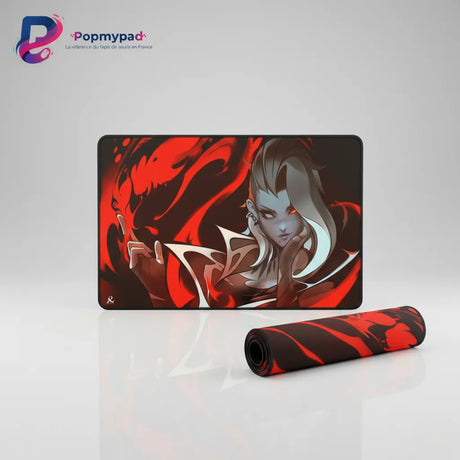 Tapis de souris Gaming Valorant - Édition Fade : Le Cauchemar de vos Ennemis avec design organisé en rouge.