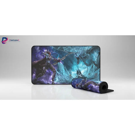 Tapis de souris Gaming World of Warcraft - Édition Duel Épique Sylvanas vs Roi Liche avec design haute définition.