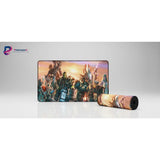 Tapis de souris Gaming World of Warcraft - Édition Légendes d'Azeroth XXL avec fresque épique des héros d'Azeroth.