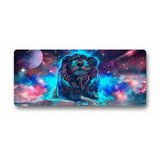 XL Gaming Mouse Pad - Cosmic Lion & Stellar Nebula
