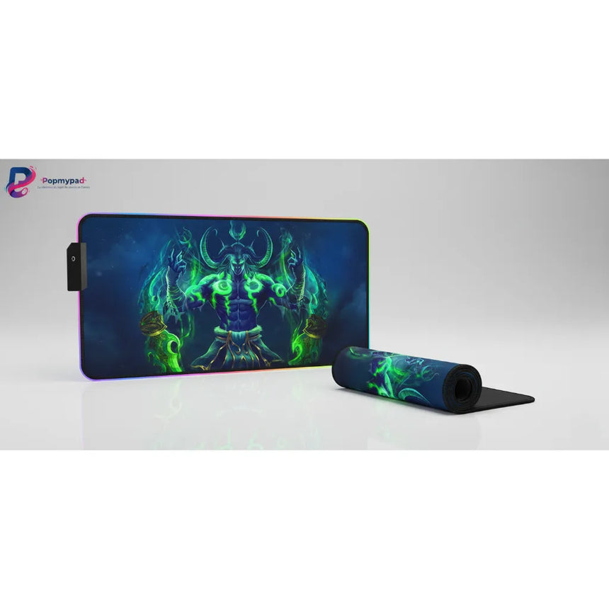 XXL RGB Gaming Mouse Pad – Illidan Stormrage World of Warcraft