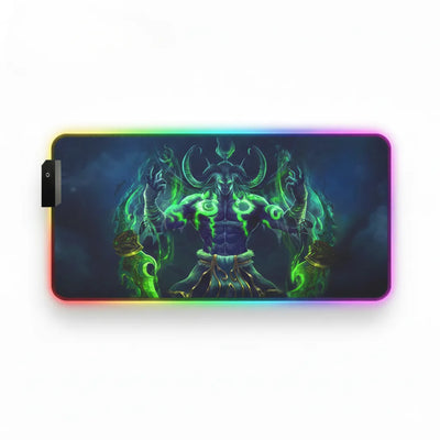 XXL RGB Gaming Mouse Pad – Illidan Stormrage World of Warcraft
