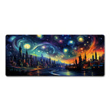 Gaming & Office Mouse Pad - Artistic Design "Starry Dream City"