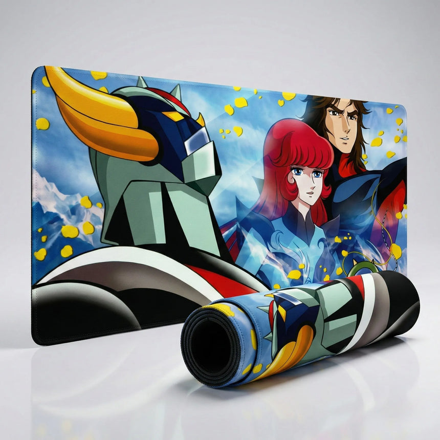 Goldorak XXL Mouse Pad - Actarus & Phénicia - Premium Collector's Edition